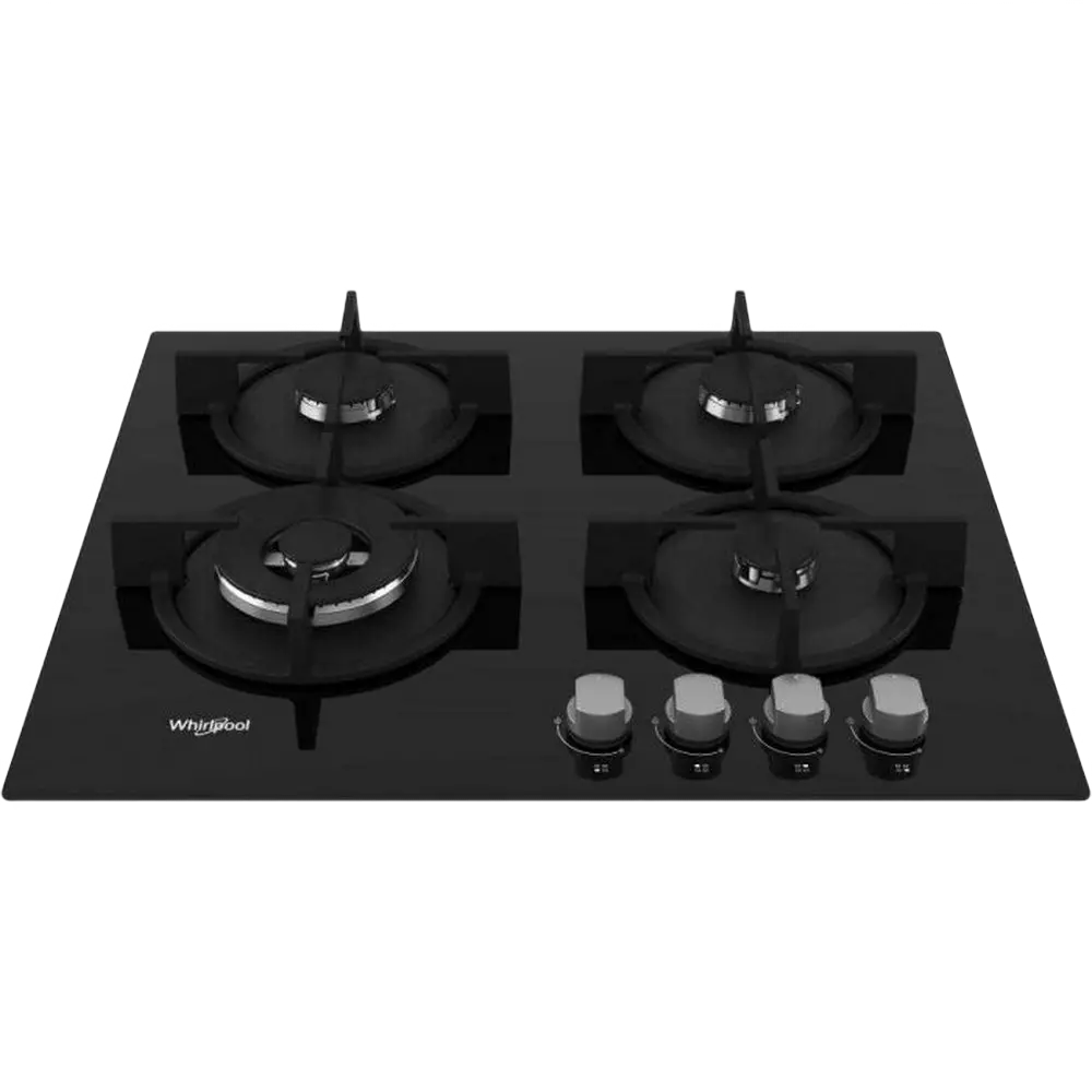 Plită pe gaz Whirlpool GOR 625/NB HOB WP, Negru