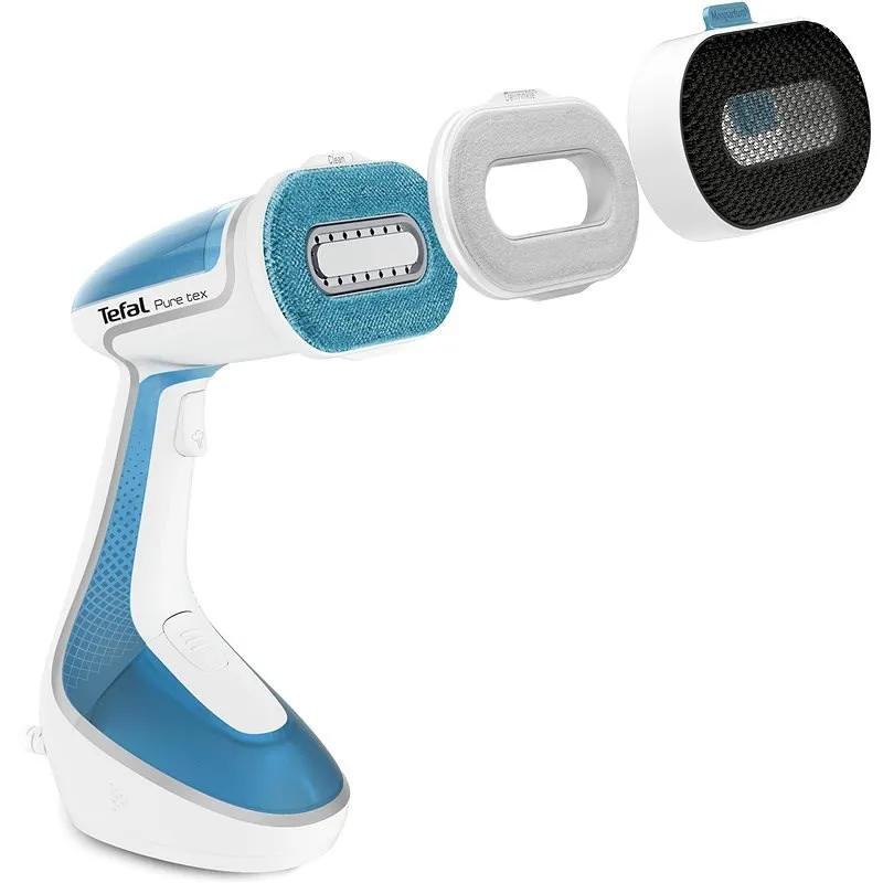 Aparat de călcat vertical cu aburi Tefal DT9530E1, Alb Albastru