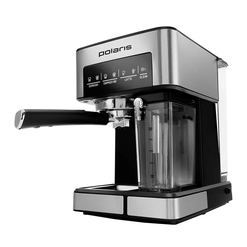 Espressor manual Polaris PCM 1541E, 1350W, Argintiu