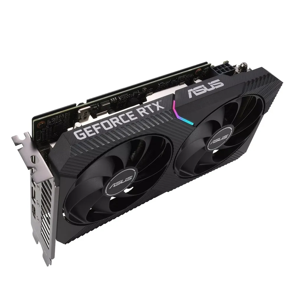 Видеокарта ASUS DUAL-RTX3060-O12G-V2, 12ГБ GDDR6 192бит