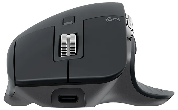 Wireless Mouse Logitech MX Master 3, Optical, 200-4000 dpi, 7 buttons, Bluetooth+2.4GHz, Graphite