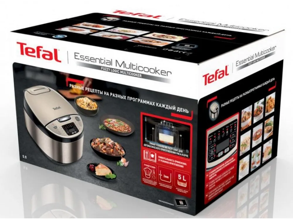 Мультиварка Tefal ESSENTIAL Multicooker RK321, Золотой