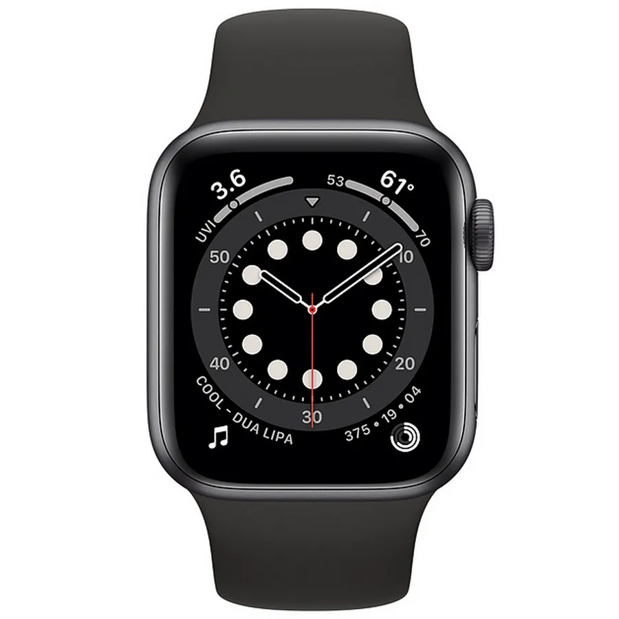 Ceas inteligent Apple Watch SE MYDP2, 40mm, Carcasă Space Gray din aluminiu cu bandă sport Neagră