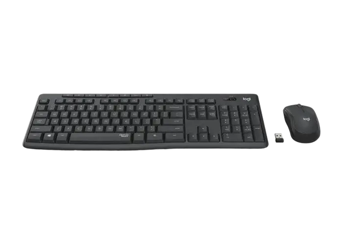 Клавиатура и мышь Logitech MK295, Беспроводное, Чёрный