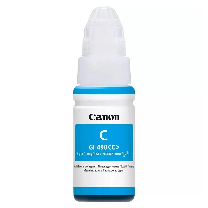 Recipient de cerneală Canon GI-490, 70ml, Cyan