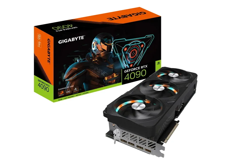 Видеокарта Gigabyte GV-N4090GAMING OC-24GD, 24 ГБ GDDR6X 384бит