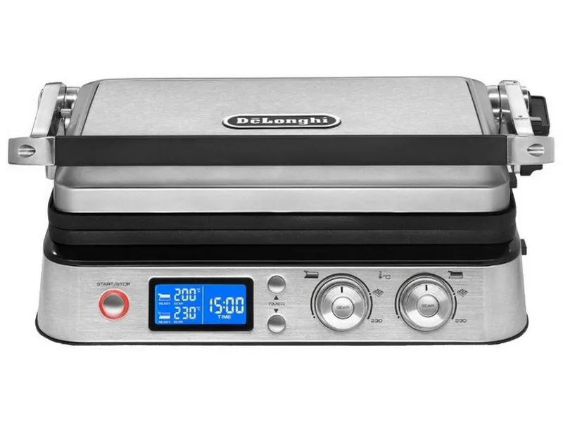 Grătar electric De'Longhi Scultura CGH1030D, 2000W, Inox