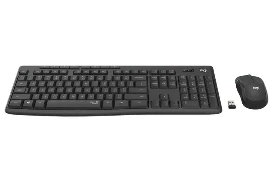 Клавиатура и мышь Logitech MK295, Беспроводное, Чёрный