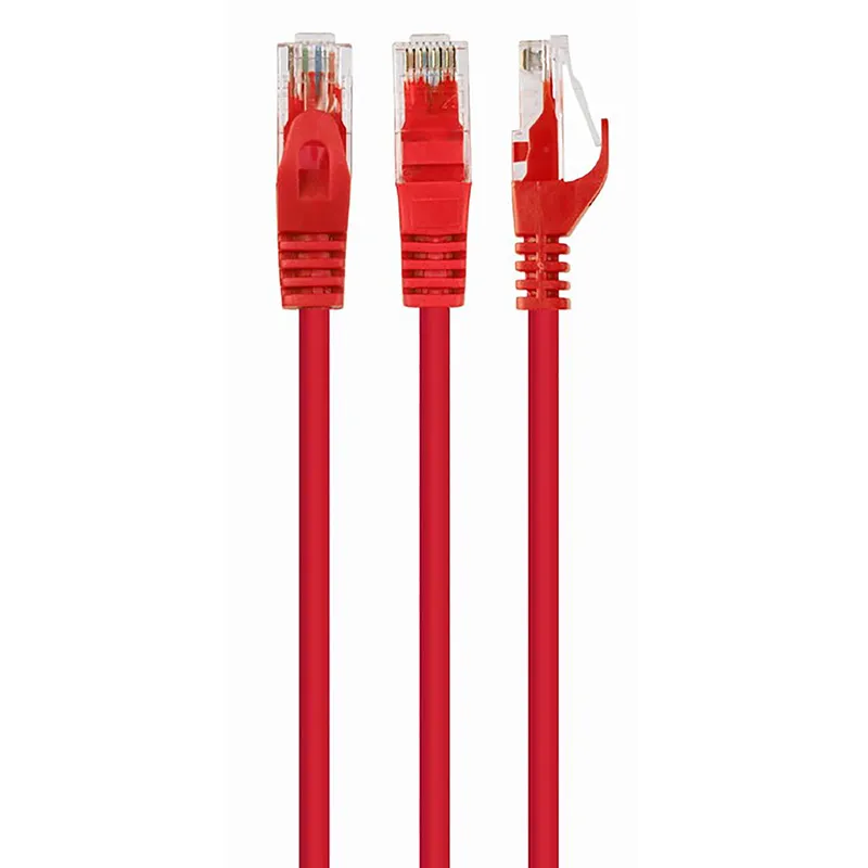 Patch cord Cablexpert PP6U-0.25M/R, Cat6 UTP, 0,25m, Roșu