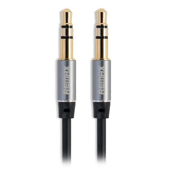 Cablu audio Remax L100, 3.5 mm - 3.5 mm, 1m, Negru