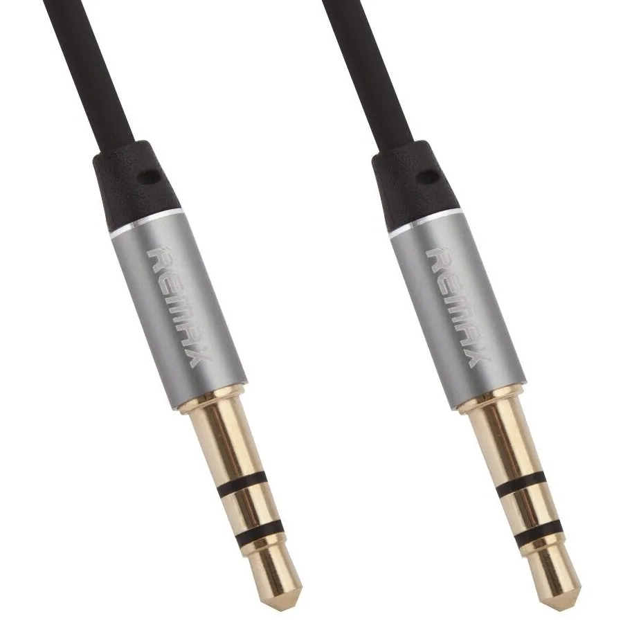 Cablu audio Remax L100, 3.5 mm - 3.5 mm, 1m, Negru