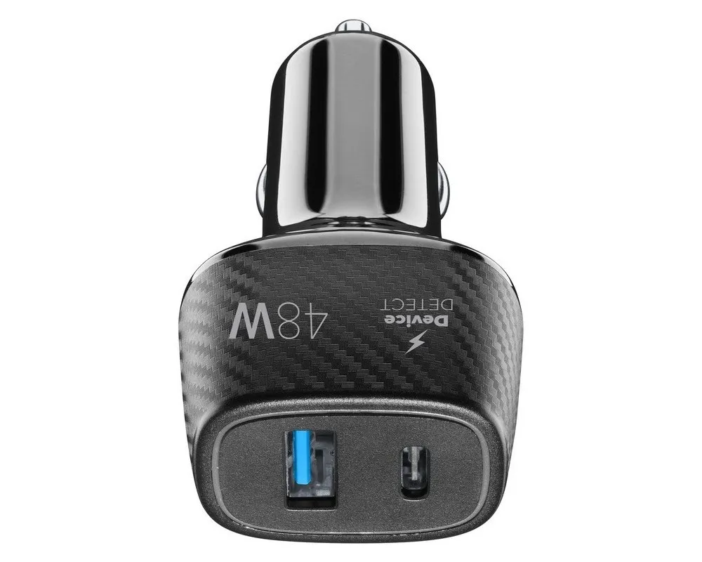 Car Charger Cellular,Dual Kit 18W+ PD 30W, Black