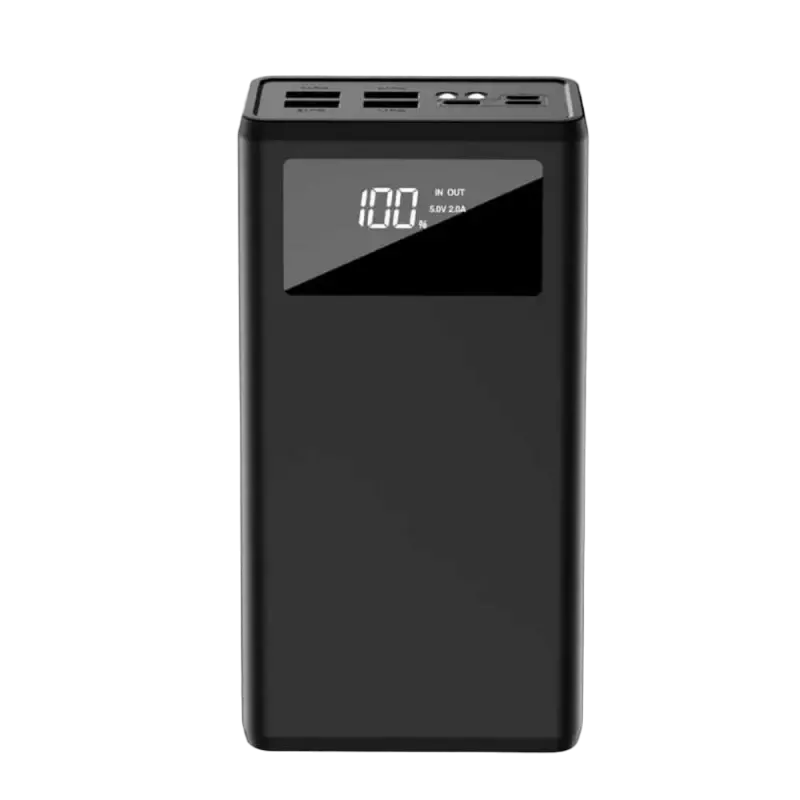Power Bank XO 30000 mAh with digital display, PR123 Black (3input 4 output)