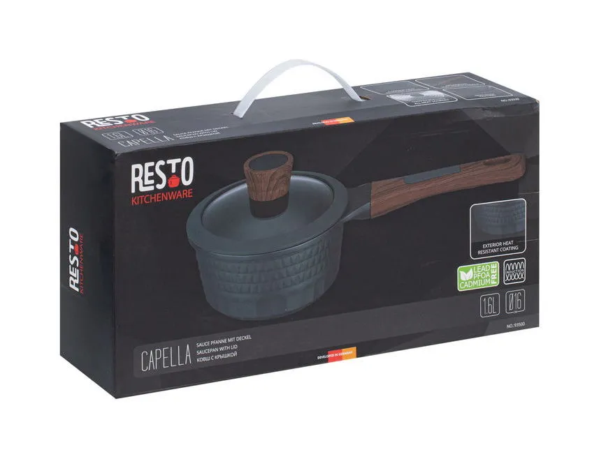 Cratița RESTO 93500, 1,6L, Negru