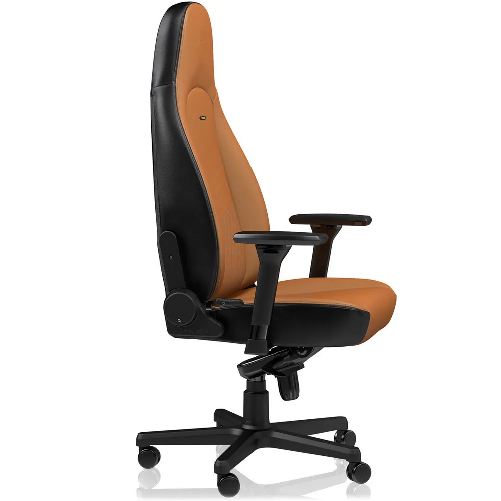 Scaun Gaming Noblechairs Icon, Piele naturală, Coniac/Negru