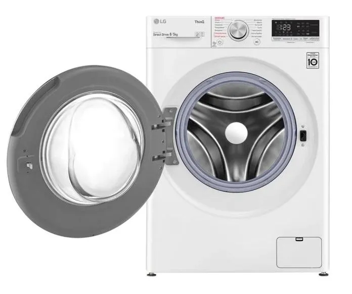 Mașină de spălat LG F4V5TS0W, 8kg, Alb