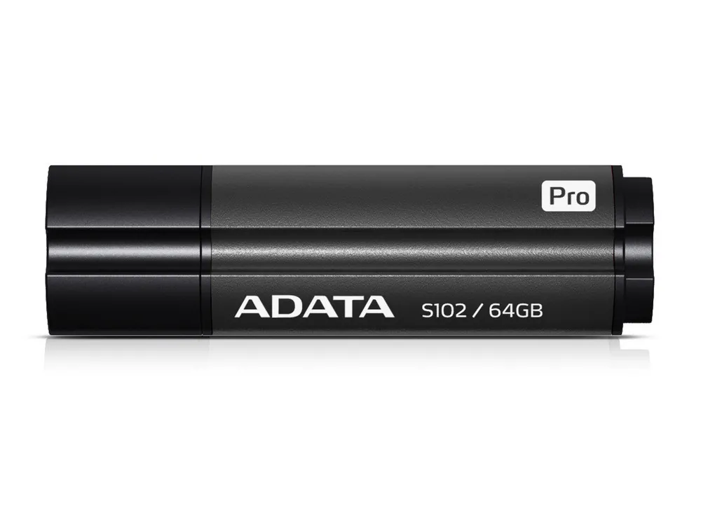 USB Flash накопитель ADATA S102 Pro, 64Гб, Серый