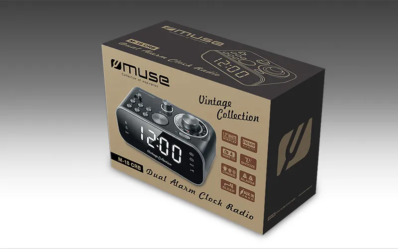 Портативное радио MUSE M-18 CRB, Чёрный