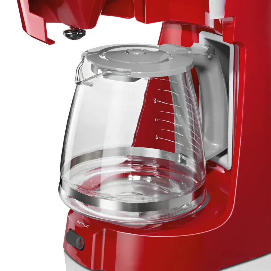 Капельная Кофеварка Bosch CompactClass TKA3A034, 1100Вт, Красный