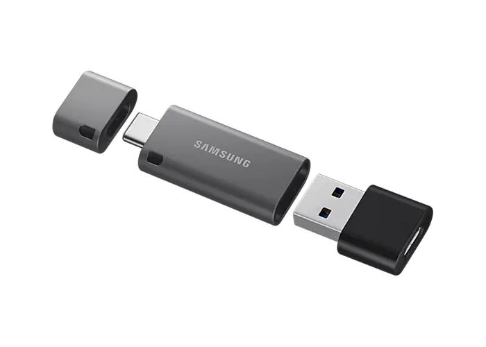 USB Flash накопитель Samsung DUO Plus, 32Гб, Чёрный/Серый