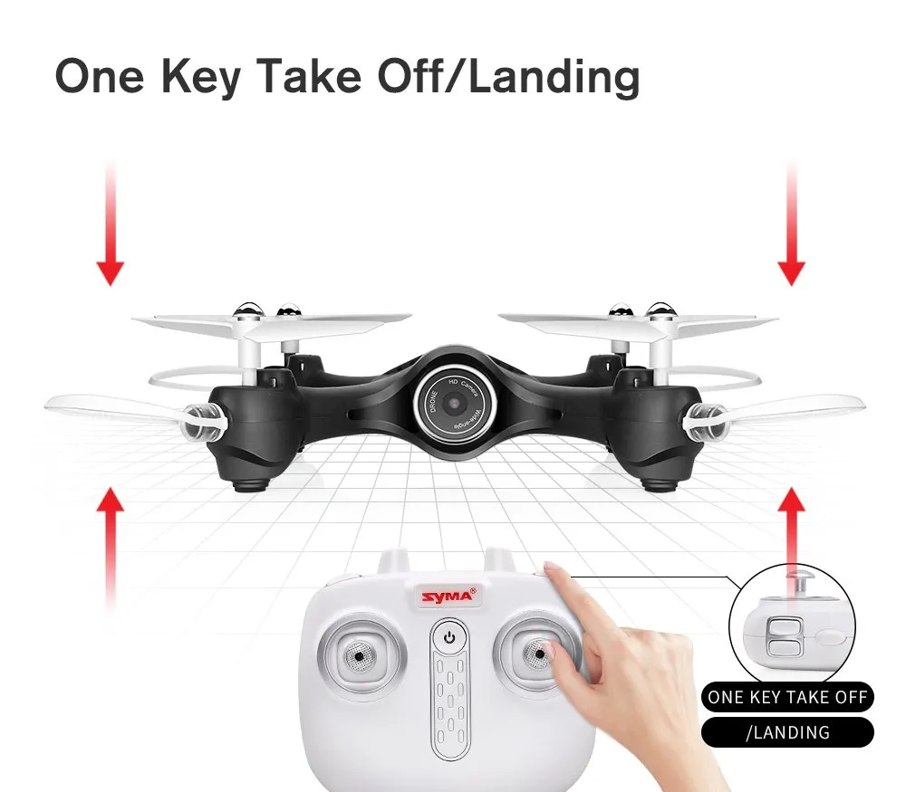 Dronă Syma X23W, Negru