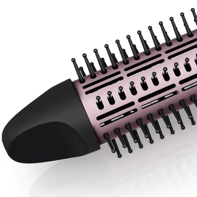 Uscător de păr-perie Philips Dynamic Volumebrush HP8654/00, 1000 W, Negru | Roz
