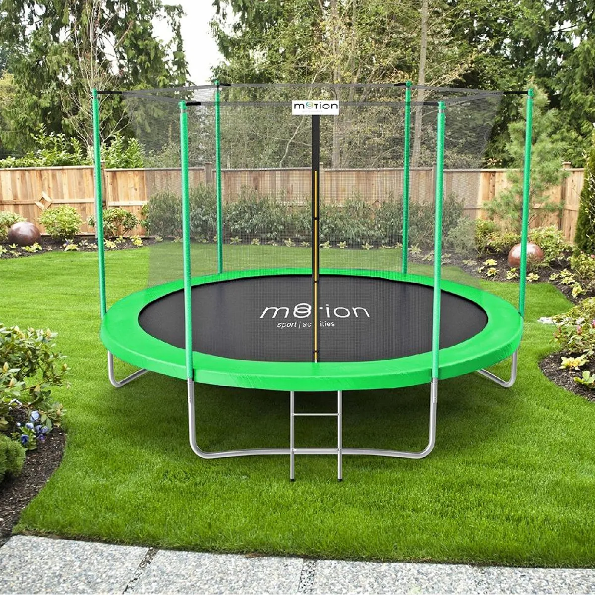 Trambulina JUMI 3.05m verde (set 2 cutii) plasa interna