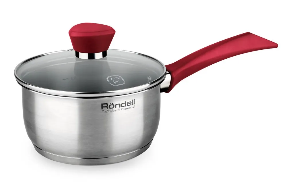 Набор посуды Rondell RDS-1217, 2,8л, 20см, Черный Серебристый