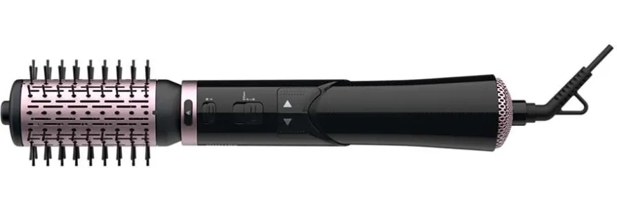 Uscător de păr-perie Philips Dynamic Volumebrush HP8654/00, 1000 W, Negru | Roz