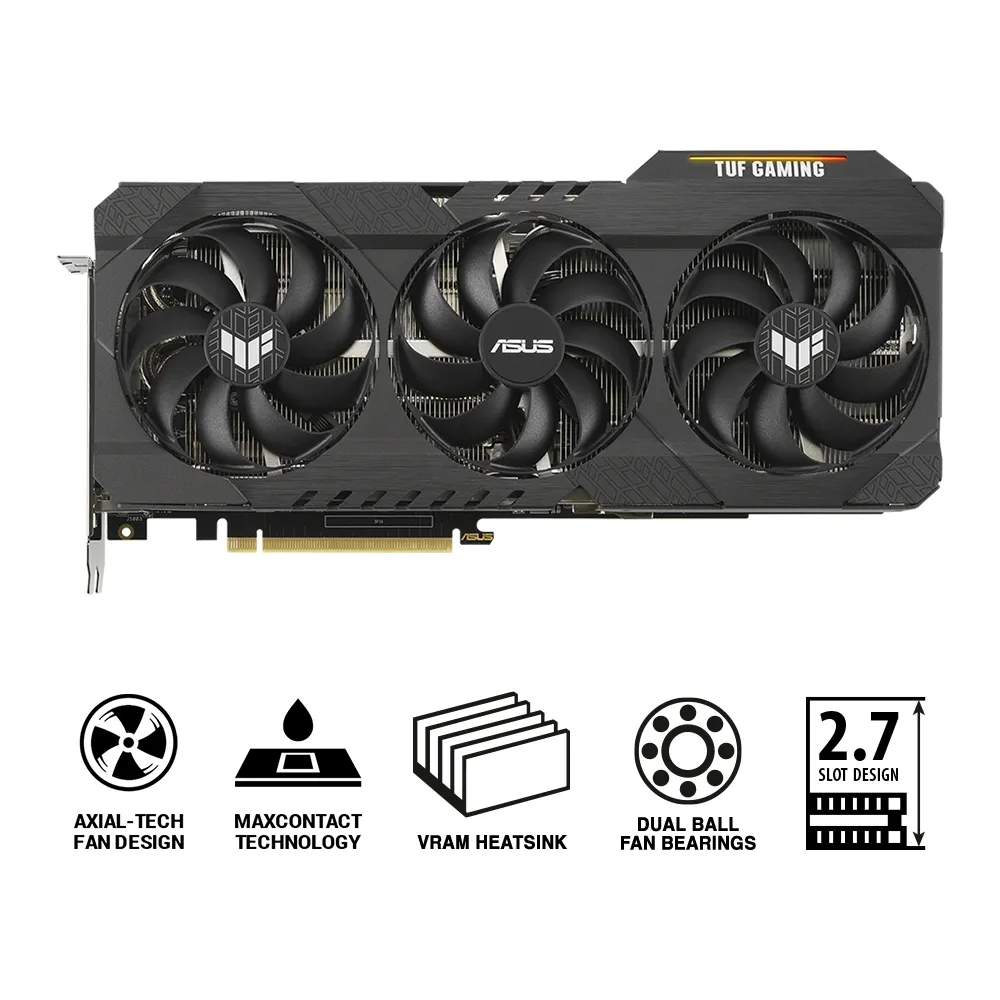 Placă Video ASUS TUF-RTX3080-O10G-V2-GAMING, 10GB GDDR6X 320bit