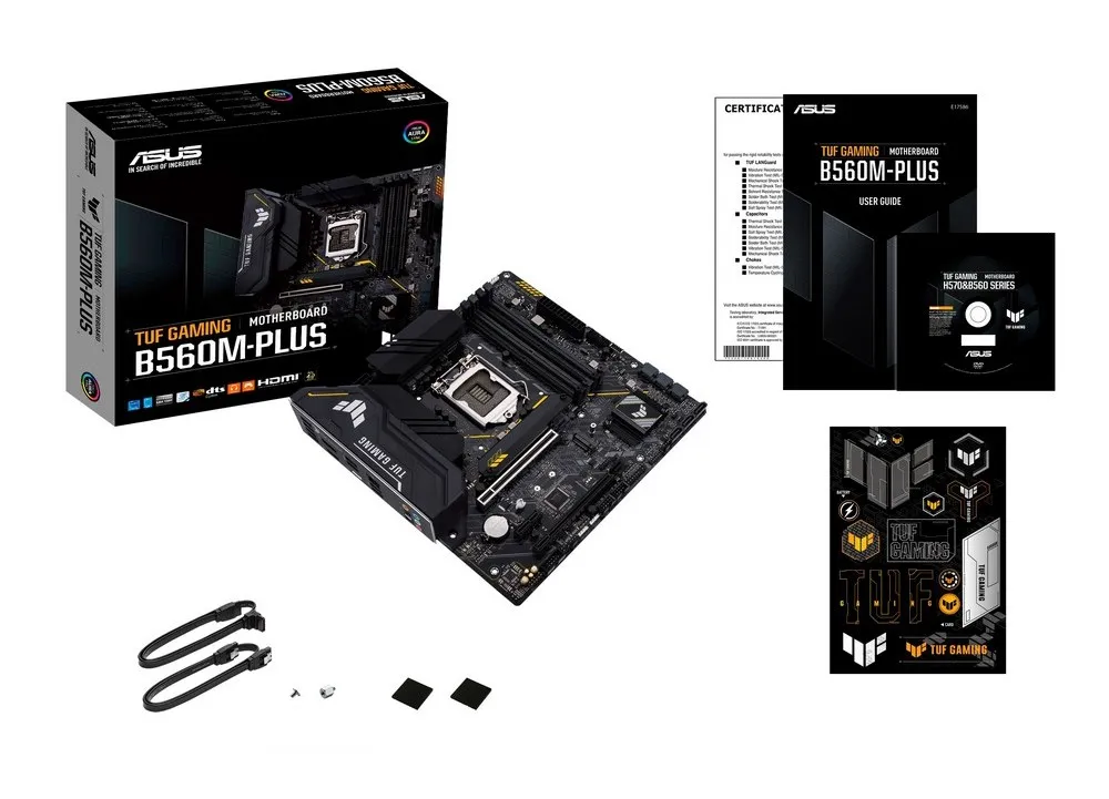 Материнская плата ASUS TUF GAMING B560M-PLUS, LGA1200, Intel B560, Micro-ATX