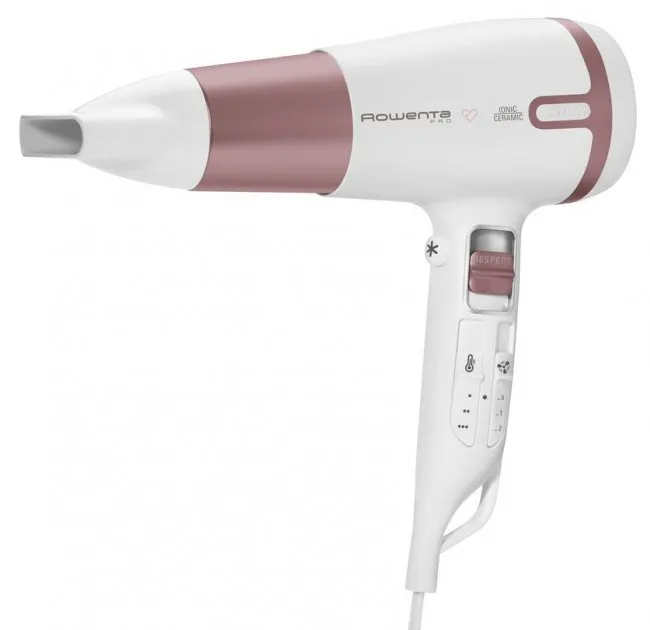 Фен Rowenta Premium Care Pro CV7461F0, 2400Вт, Белый | Розовый