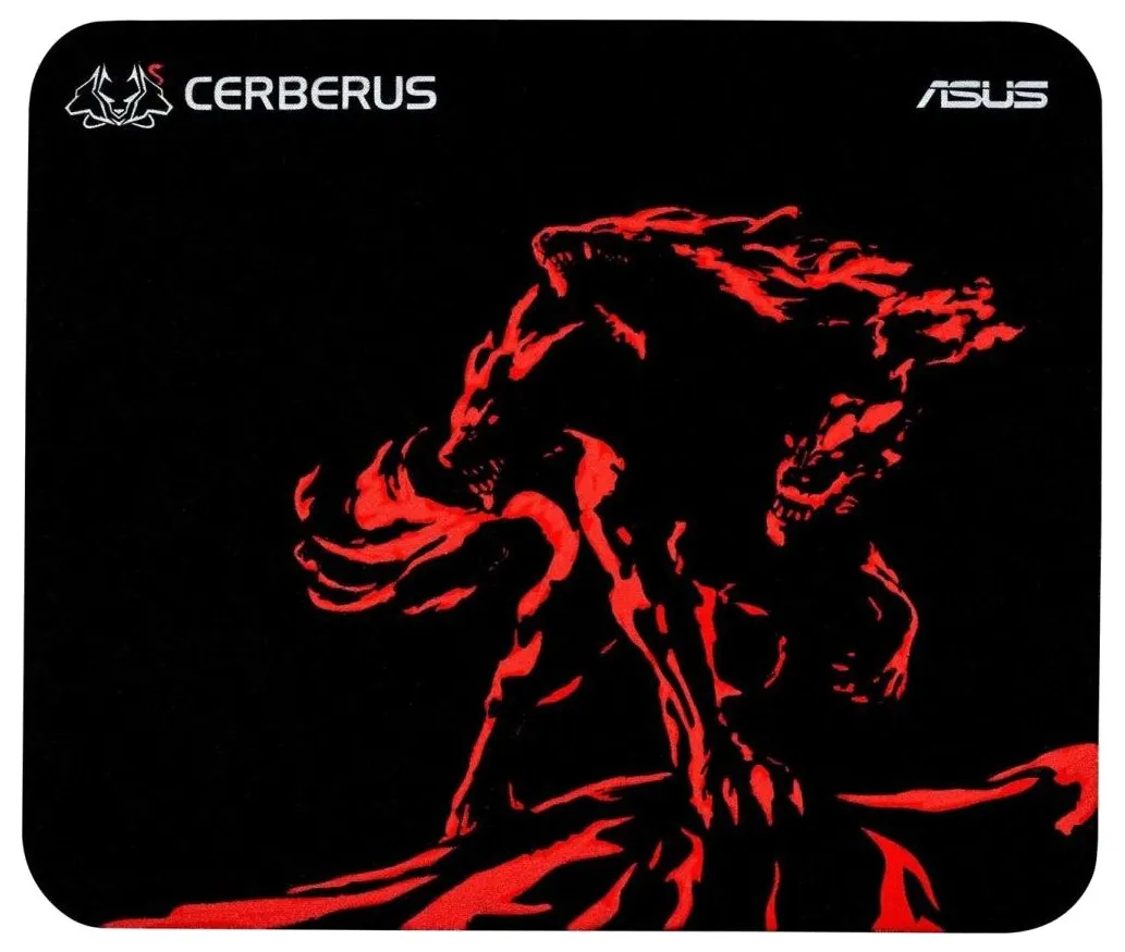Игровой коврик для мыши ASUS Cerberus Mat Mini, Small, Чёрный/Красный 