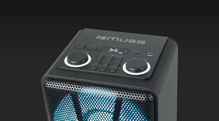 Портативная колонка MUSE M-1805 DJ, Чёрный