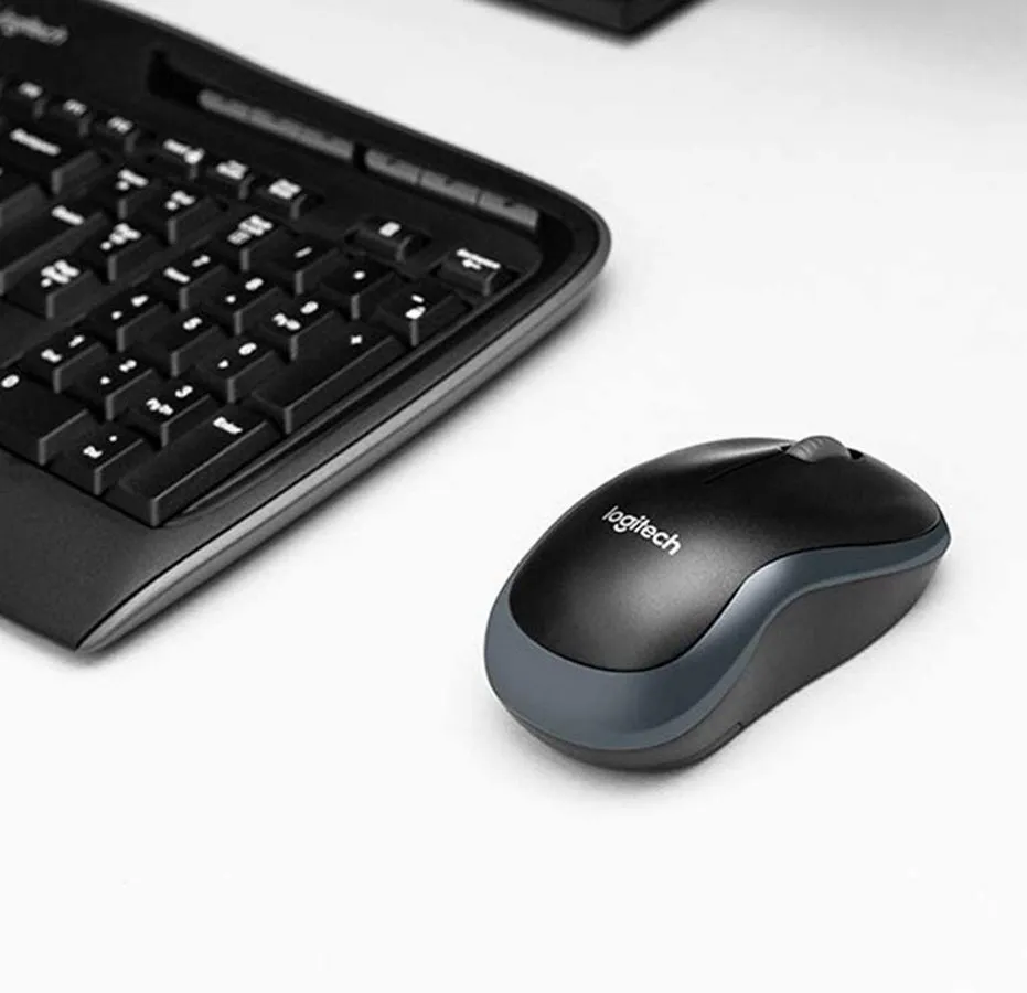 Клавиатура и мышь Logitech MK330, Беспроводное, Чёрный