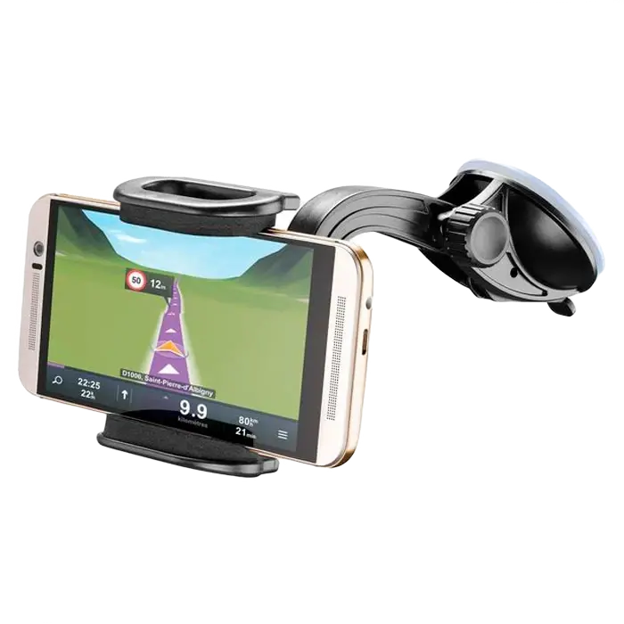 Автомобильный держатель Cellularline Hug Flexi - Universal, Чёрный