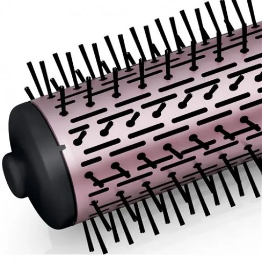 Uscător de păr-perie Philips Dynamic Volumebrush HP8654/00, 1000 W, Negru | Roz