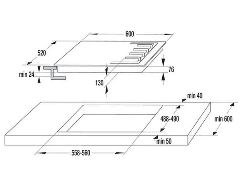 Plită pe gaz Gorenje GTW 642 SYB, Negru