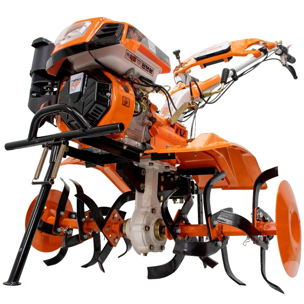 Motocultor Ruris 732ACC + roti cauciuc 5.00-8+rarita+plug+adaptor+dispozitiv scos cartofi+roti metalice 400 fara manicot+cultivator+set contragreutati 10kg