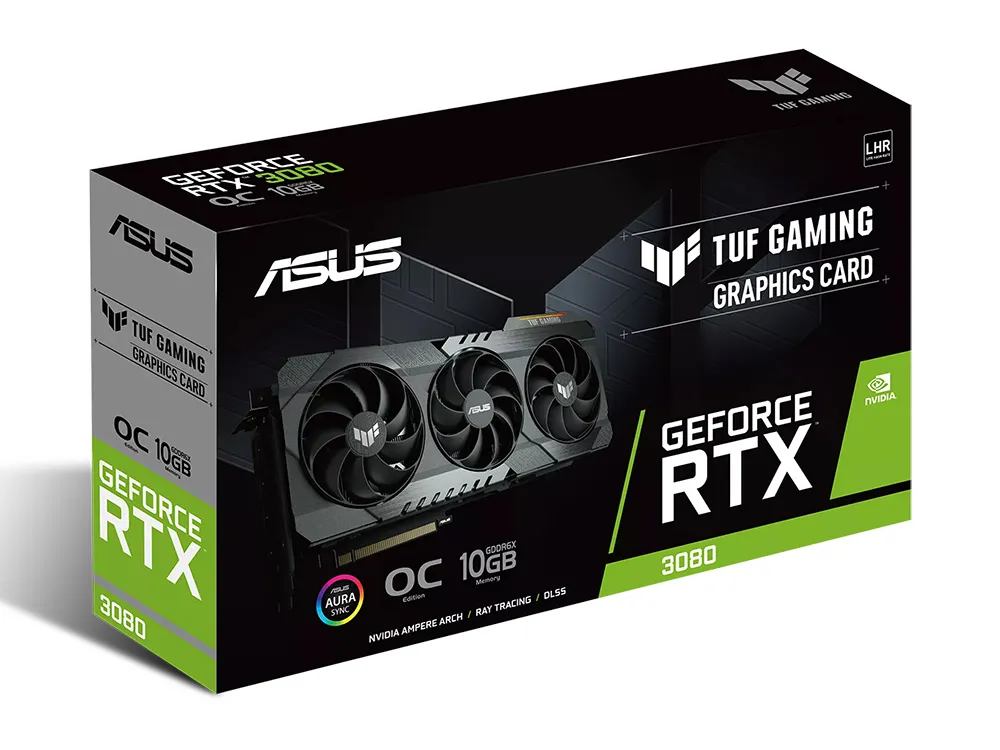Placă Video ASUS TUF-RTX3080-O10G-V2-GAMING, 10GB GDDR6X 320bit
