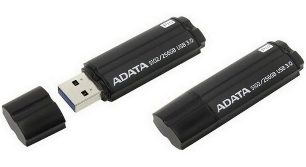 USB Flash накопитель ADATA S102 Pro, 256Гб, Серый