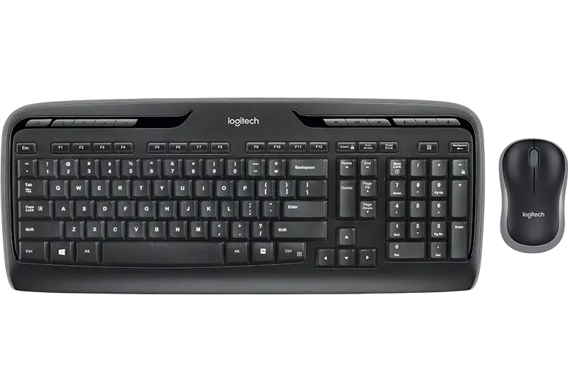 Клавиатура и мышь Logitech MK330, Беспроводное, Чёрный