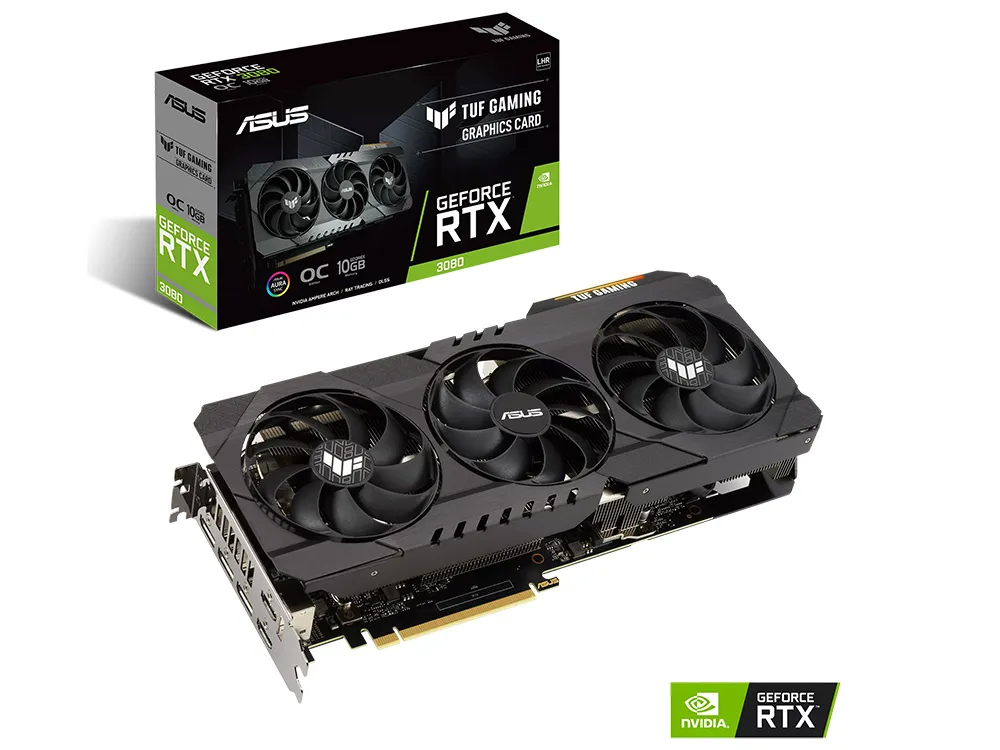 Placă Video ASUS TUF-RTX3080-O10G-V2-GAMING, 10GB GDDR6X 320bit