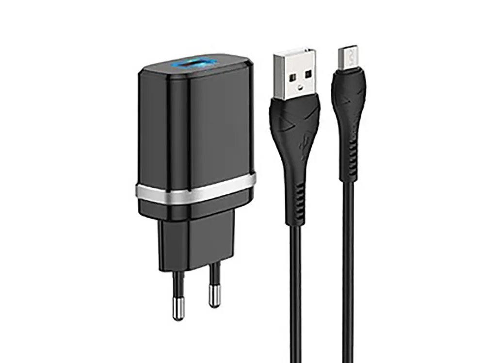 Зарядное устройство Xpower Charger + Micro-USB Cable, 1USB, QC3.0, Белый