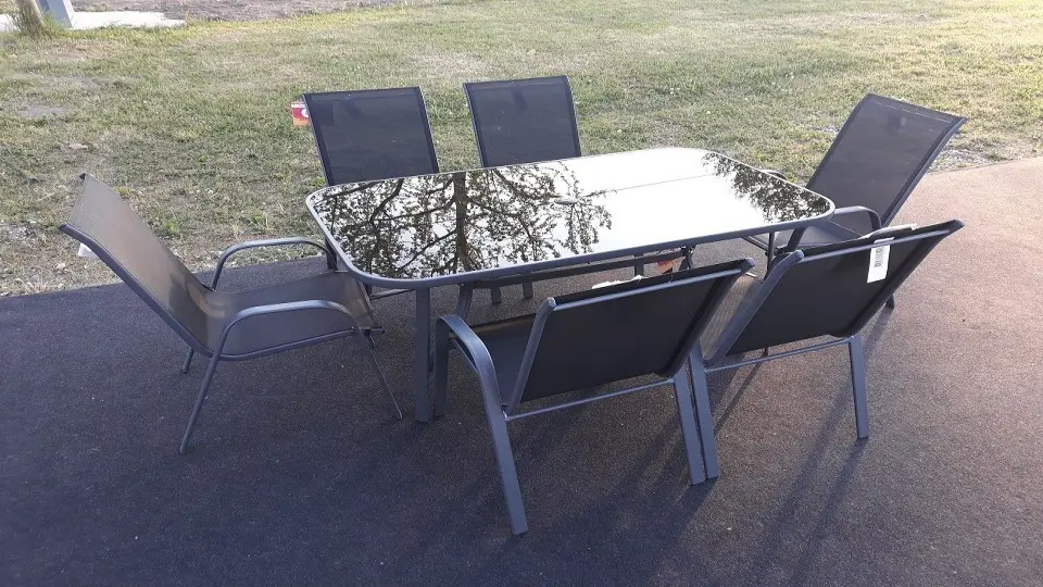 Masa de gradina Como 150 (Negru)