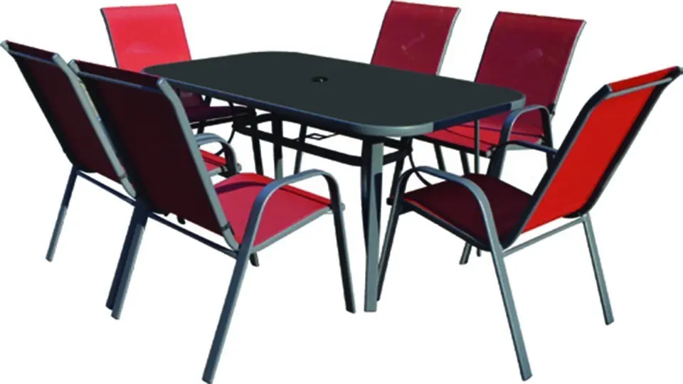 Masa de gradina Como 150 (Negru)