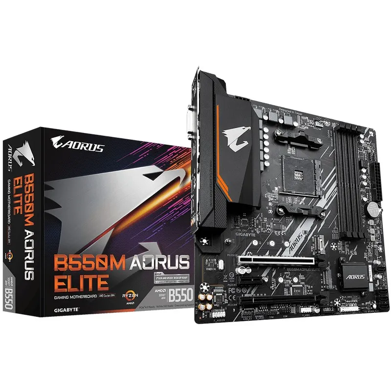 Материнская плата Gigabyte B550M AORUS ELITE, AM4, AMD B550, Micro-ATX