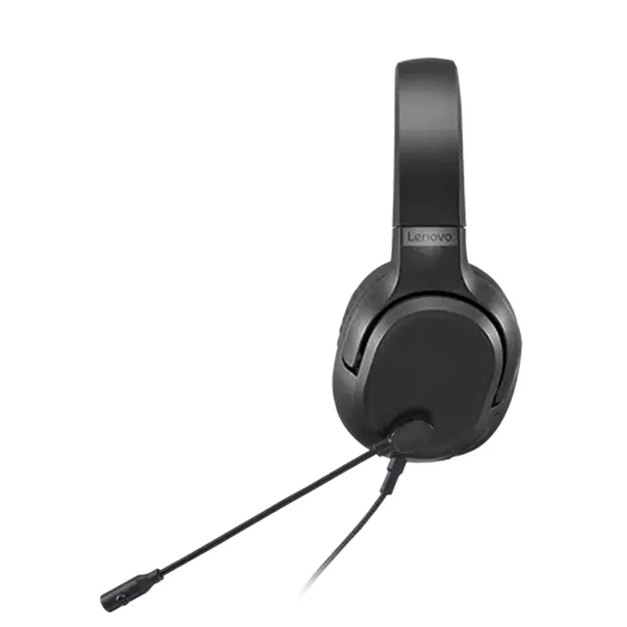 Căști gaming Lenovo H100, Cu fir, Negru