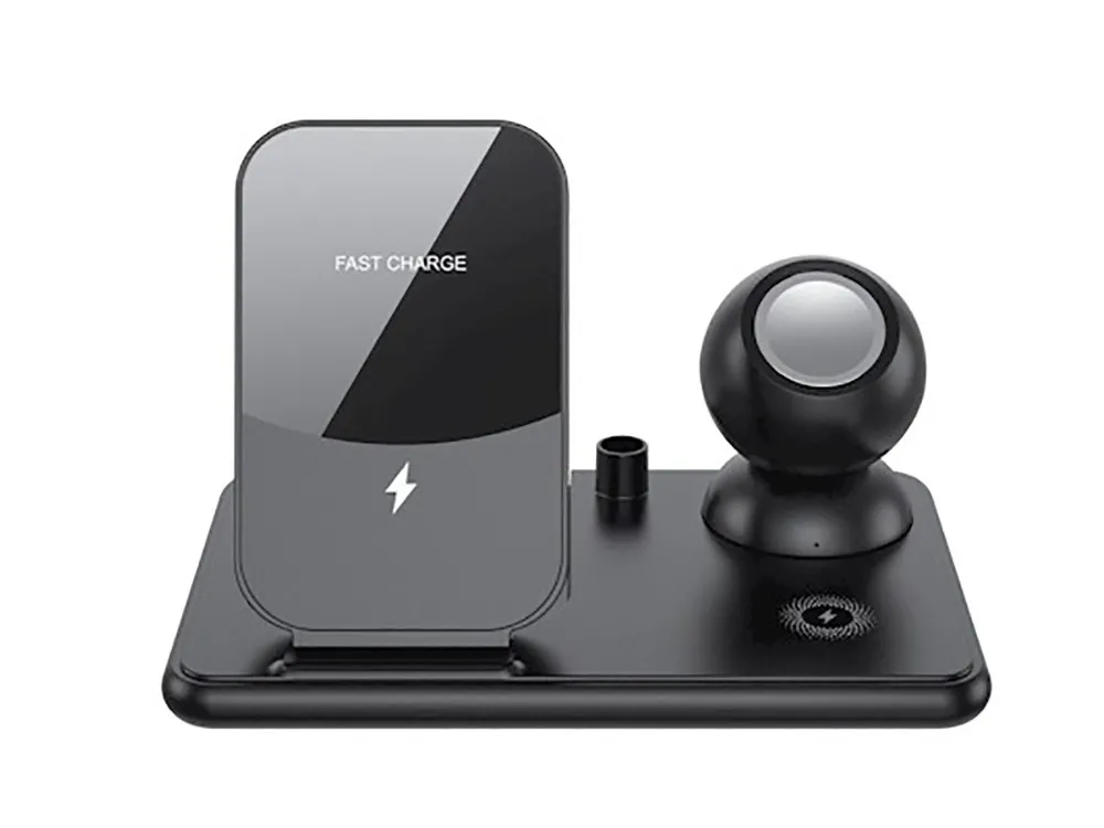 Wireless Charger XO, 4in1, W58, Black