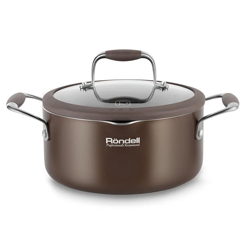 Кастрюля Rondell RDA-280, 2л, 20см, Коричневый